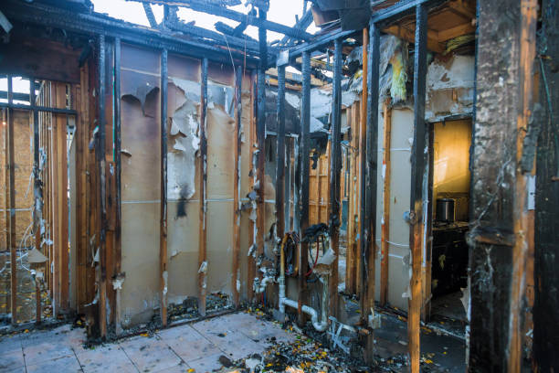 Professional Fire Damage Removal technician working in Flatonia, TX